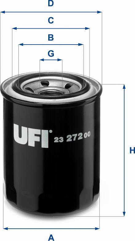 UFI 23.272.00 - Масляний фільтр avtolavka.club