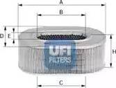 UFI 27.136.00 - Повітряний фільтр avtolavka.club