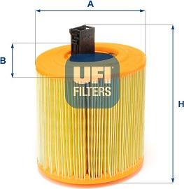 UFI 27.E61.00 - Повітряний фільтр avtolavka.club