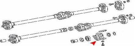 ÜRO Parts 1234101081 - Підвіска, карданний вал avtolavka.club