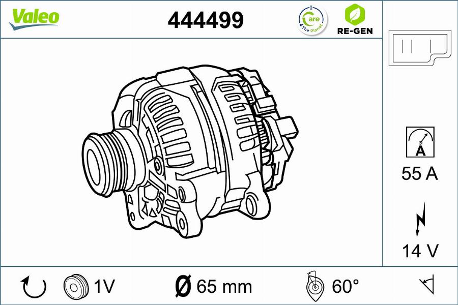 Valeo 444499 - Генератор avtolavka.club