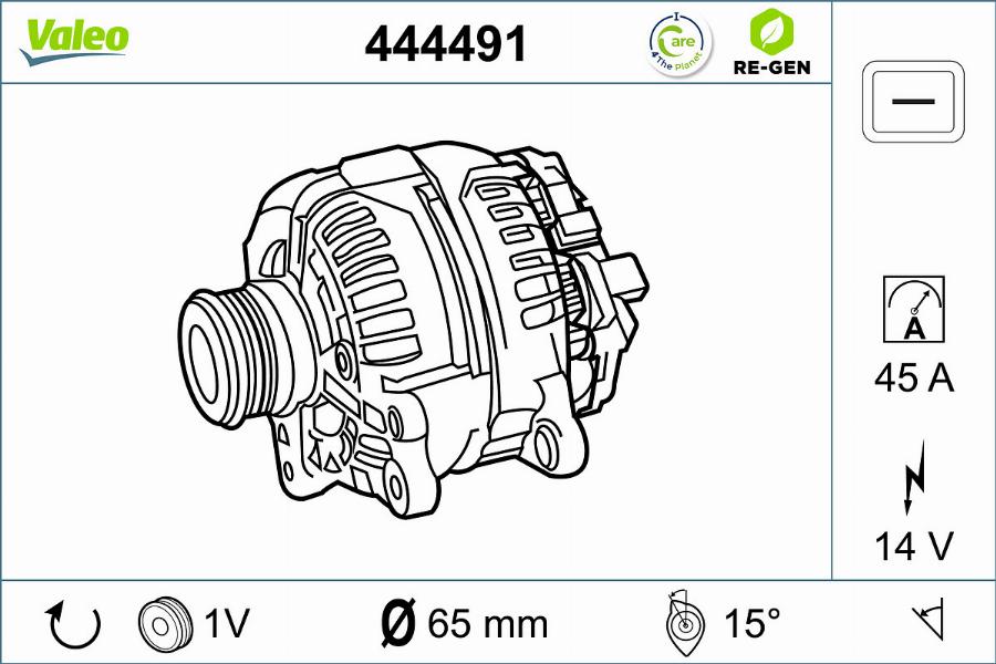 Valeo 444491 - Генератор avtolavka.club