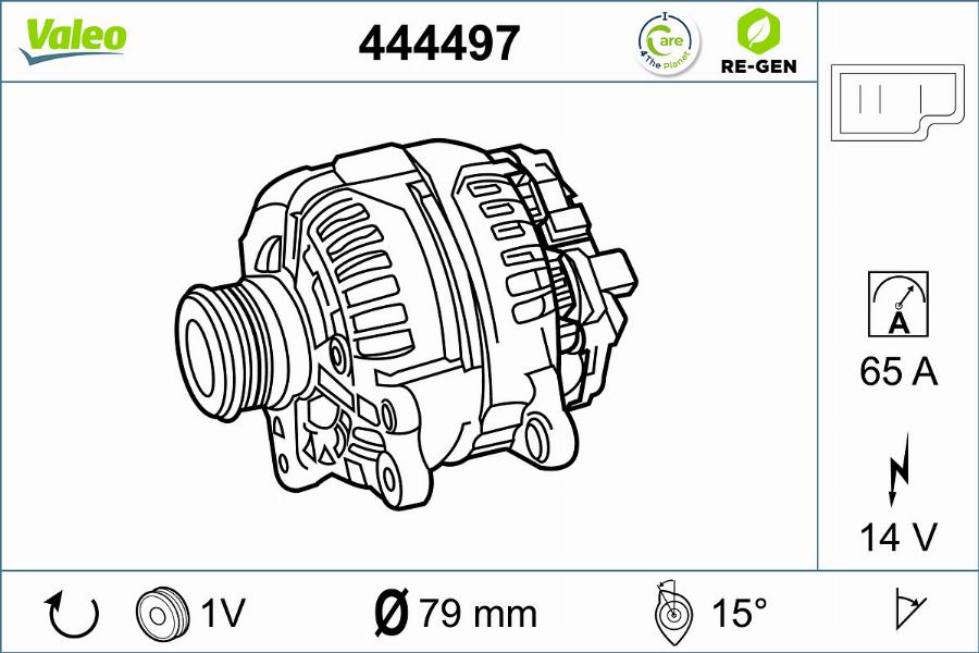 Valeo 444497 - Генератор avtolavka.club