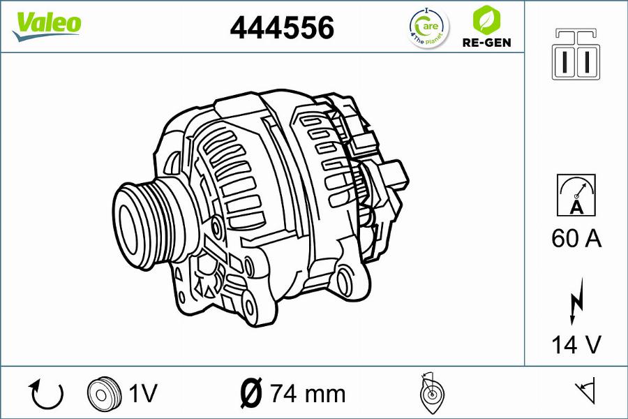 Valeo 444556 - Генератор avtolavka.club