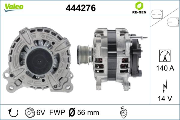 Valeo 444276 - Генератор avtolavka.club