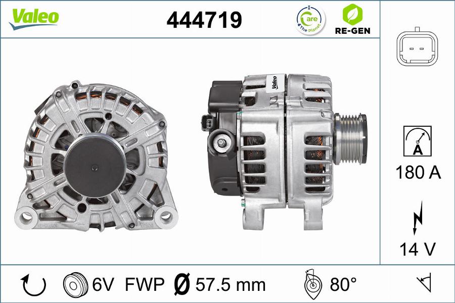 Valeo 444719 - Генератор avtolavka.club