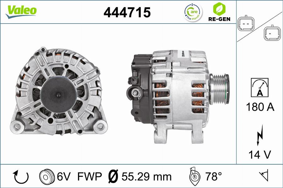 Valeo 444715 - Генератор avtolavka.club