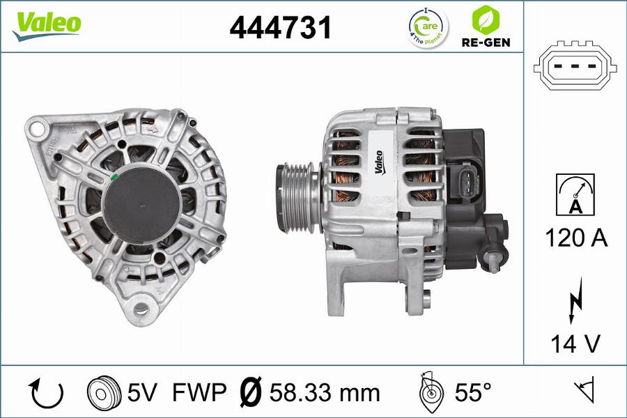 Valeo 444731 - Генератор avtolavka.club