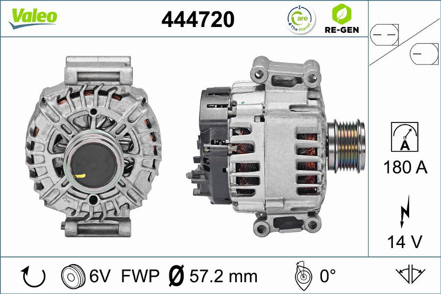 Valeo 444720 - Генератор avtolavka.club