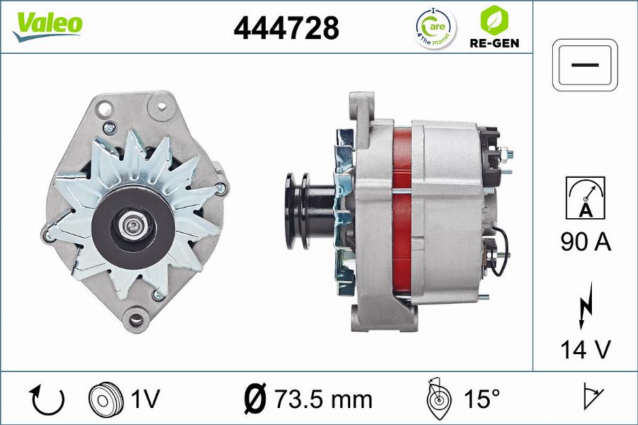 Valeo 444728 - Генератор avtolavka.club