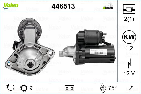 Valeo 446513 - Стартер avtolavka.club