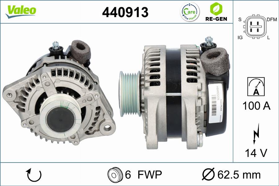 Valeo 440913 - Генератор avtolavka.club