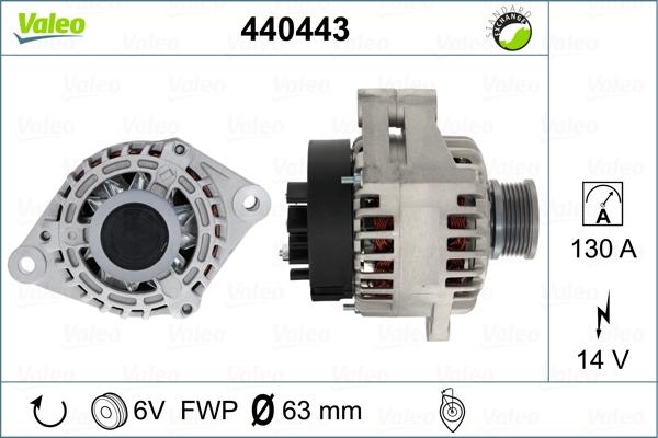 Valeo 440443 - Генератор avtolavka.club