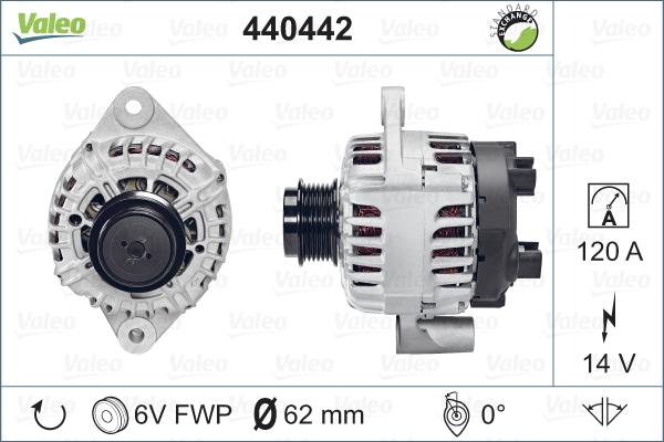 Valeo 440442 - Генератор avtolavka.club