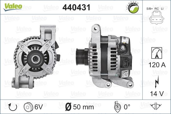 Valeo 440431 - Генератор avtolavka.club