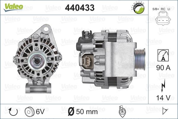 Valeo 440433 - Генератор avtolavka.club