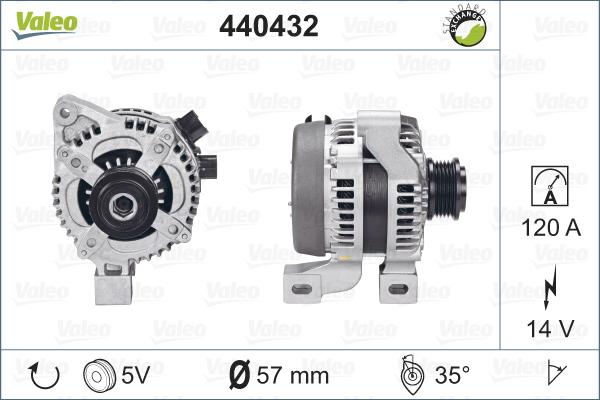 Valeo 440432 - Генератор avtolavka.club