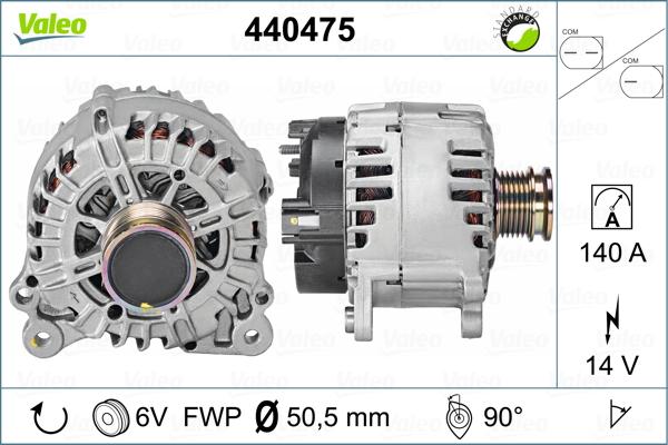 Valeo 440475 - Генератор avtolavka.club