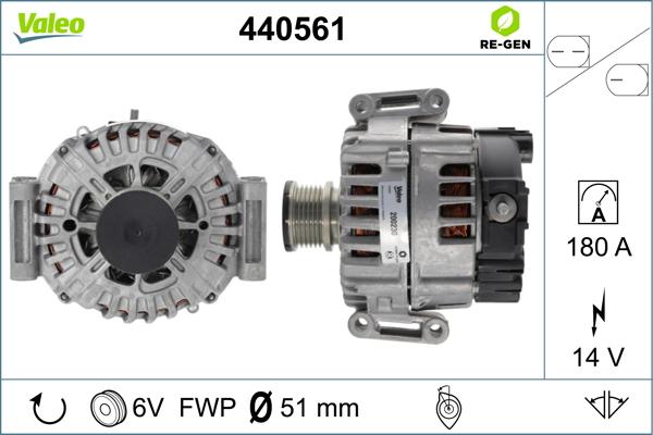 Valeo 440561 - Генератор avtolavka.club