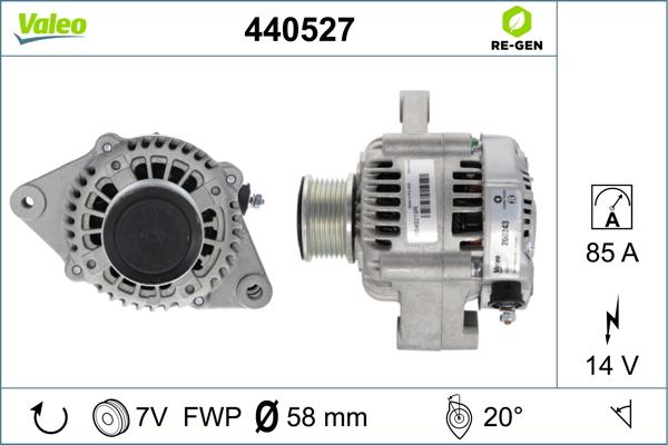 Valeo 440527 - Генератор avtolavka.club