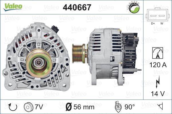 Valeo 440667 - Генератор avtolavka.club