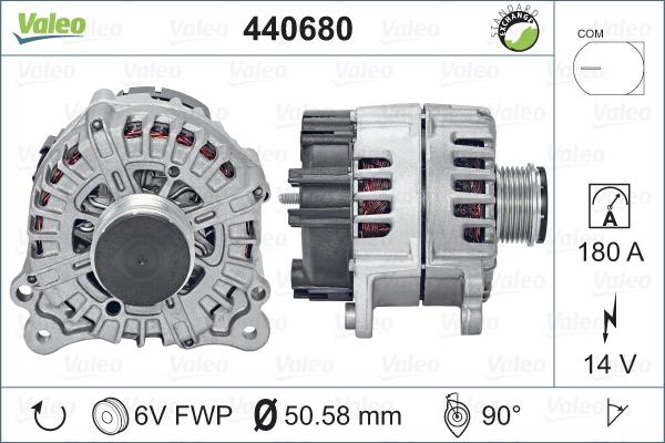 Valeo 440680 - Генератор avtolavka.club