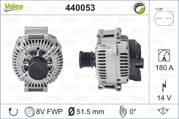 Valeo 440053 - Генератор avtolavka.club