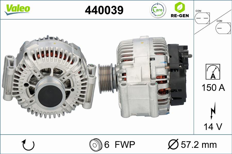 Valeo 440039 - Генератор avtolavka.club