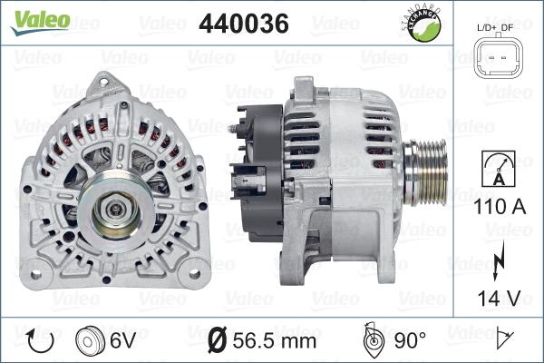 Valeo 440036 - Генератор avtolavka.club