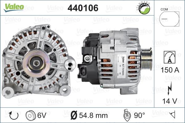 Valeo 440106 - Генератор avtolavka.club