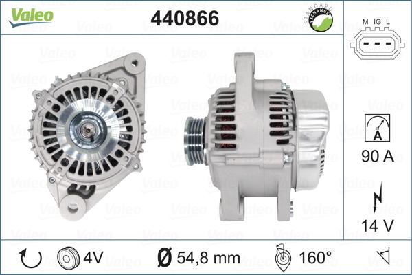 Valeo 440866 - Генератор avtolavka.club