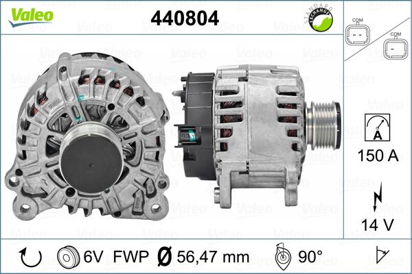 Valeo 440804 - Генератор avtolavka.club