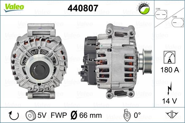 Valeo 440807 - Генератор avtolavka.club