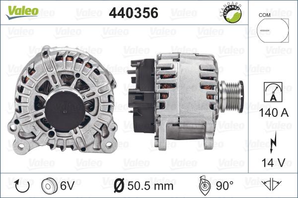 Valeo 440356 - Генератор avtolavka.club