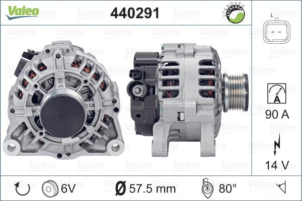 Valeo 440291 - Генератор avtolavka.club