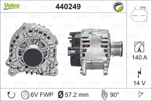 Valeo 440249 - Генератор avtolavka.club