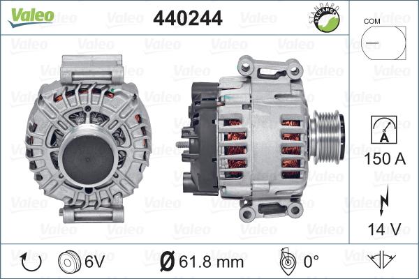 Valeo 440244 - Генератор avtolavka.club