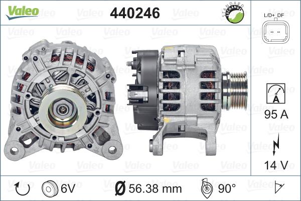 Valeo 440246 - Генератор avtolavka.club