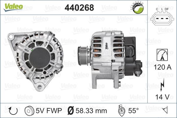 Valeo 440268 - Генератор avtolavka.club