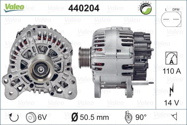 Valeo 440204 - Генератор avtolavka.club