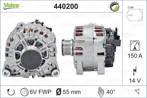 Valeo 440200 - Генератор avtolavka.club