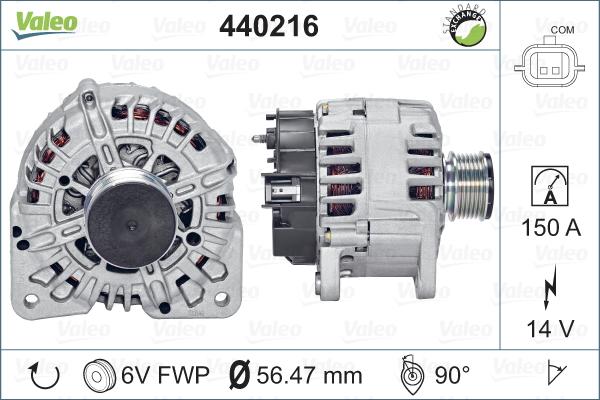 Valeo 440216 - Генератор avtolavka.club