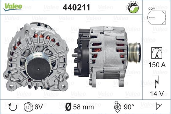 Valeo 440211 - Генератор avtolavka.club