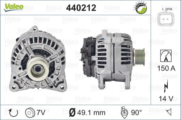 Valeo 440212 - Генератор avtolavka.club