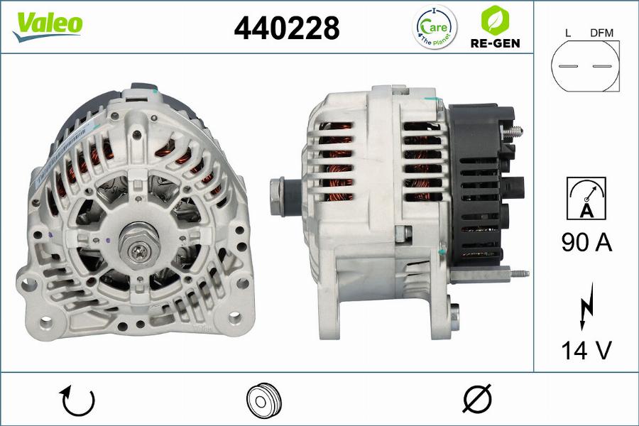 Valeo 440228 - Генератор avtolavka.club