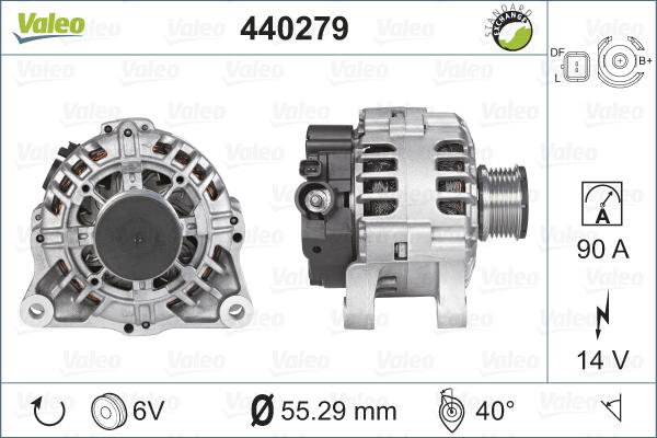 Valeo 440279 - Генератор avtolavka.club