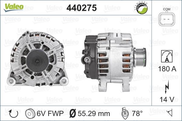 Valeo 440275 - Генератор avtolavka.club