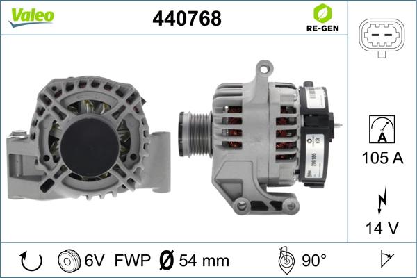 Valeo 440768 - Генератор avtolavka.club