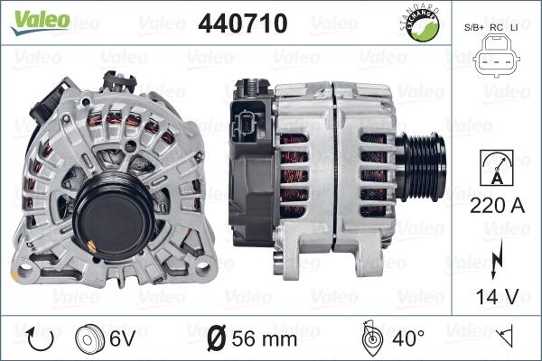 Valeo 440710 - Генератор avtolavka.club