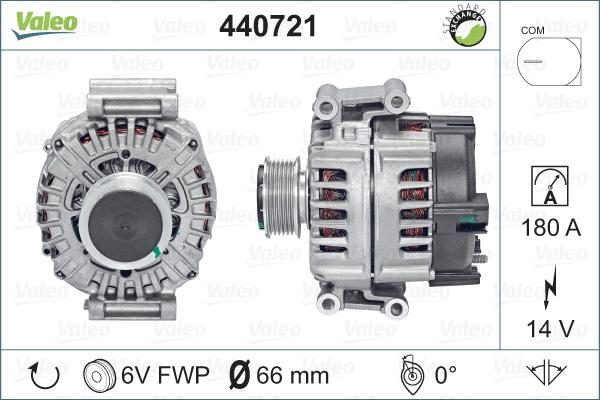 Valeo 440721 - Генератор avtolavka.club